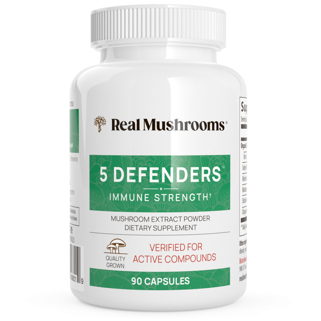5 Defenders Organic Mushroom Blend Capsules