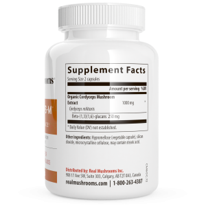 Organic Cordyceps Mushroom Extract Capsules