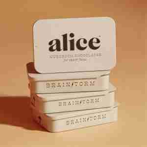 Alice Mushrooms - Brainstorm Chocolate For Sharp Focus